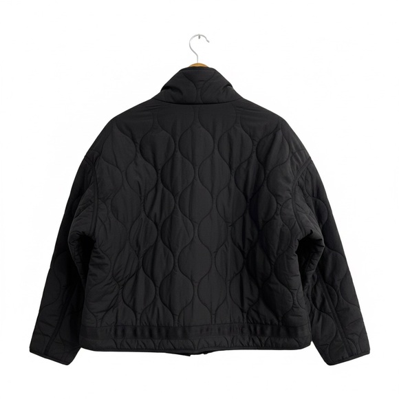 ZARA ZW Collection Black Water Repellent Quilted Puffer Jacket Medium NWT - Picture 6 of 13